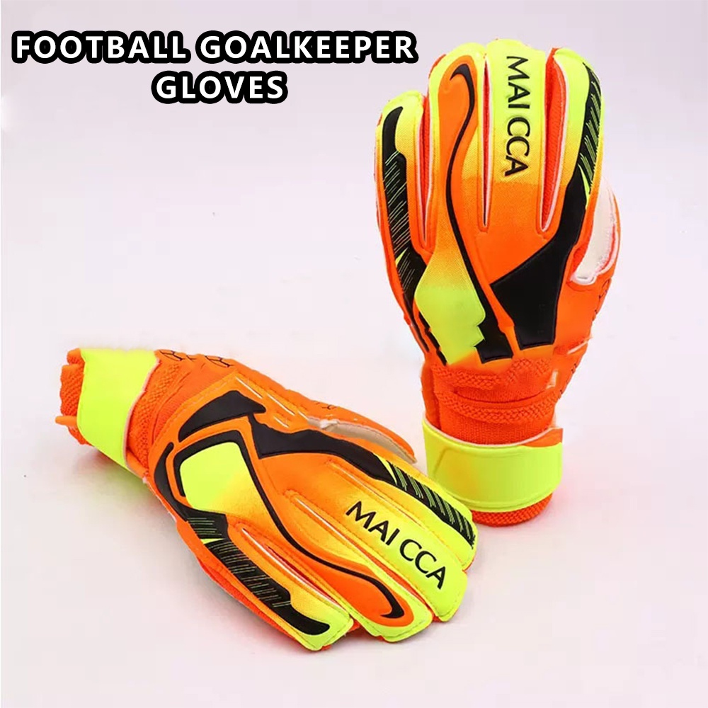 1pair Goalkeeper Gloves ถุงมือฟุตบอลผู้รักษาประตูถุงมือกีฬาและอุปกรณ์ฟุตบอลกลางแจ้ง Basketball Volleyball Gloves
