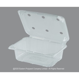 (รหัสใหม่) กล่องผลไม้ 500 กรัม PET เจาะรู EPP 10-500 บรรจุ 5…