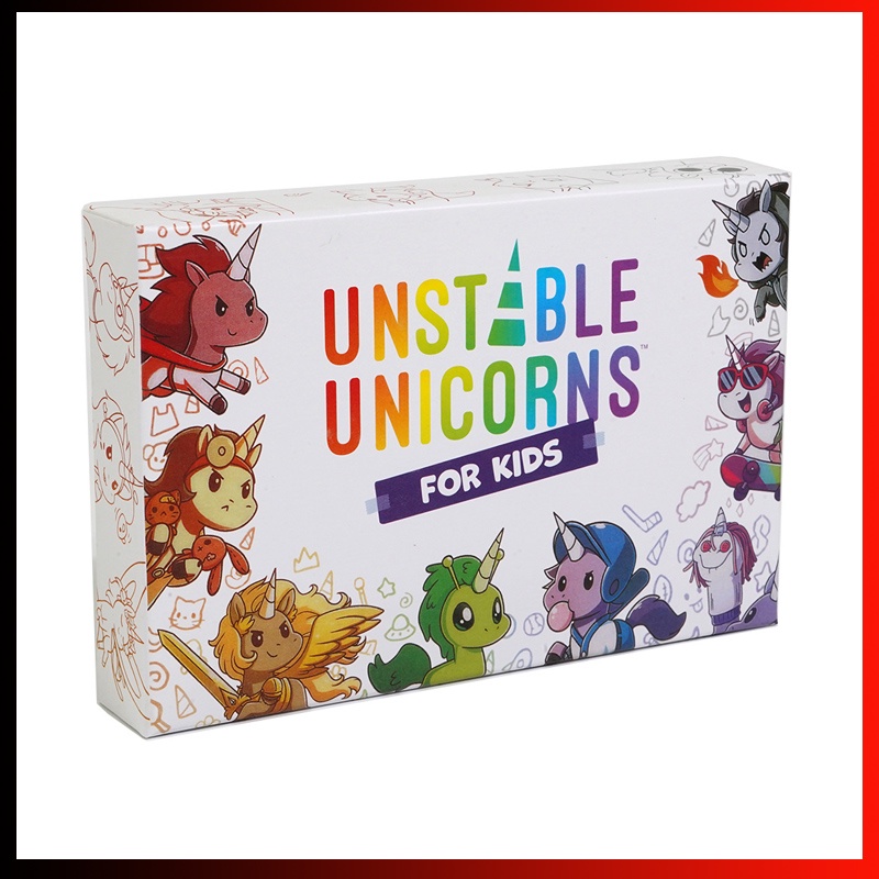 Card Game Unstable Unicorns for Kids Edition Unstable Game การ์ดเกมยูนิคอร์น ไม่เสถียร สําหรับเด็ก
