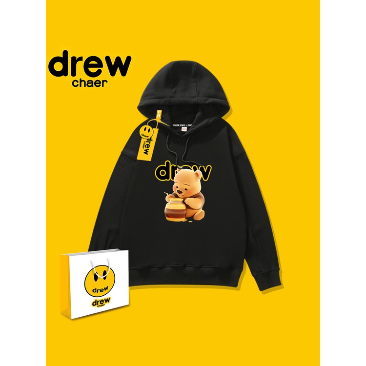 พร้อมส่ง เสื้อกันหนาว มีฮู้ด ลายการ์ตูนหมีพูห์ แฟชั่นฤดูใบไม้ผลิ และฤดูใบไม้ร่วง
