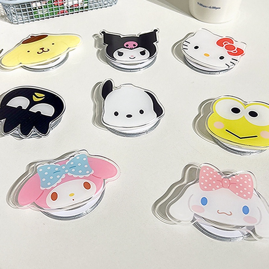 แม่เหล็กดูด แข็งแรงมาก การ์ตูนน่ารัก แม่เหล็กดูด ถุงลมนิรภัย ที่ยึด MagSafe น่ารัก Hellokitty Kuromi Purin Melody Pochacco ที่วางโทรศัพท์ แบบพกพา สําหรับผู้ชาย และผู้หญิง