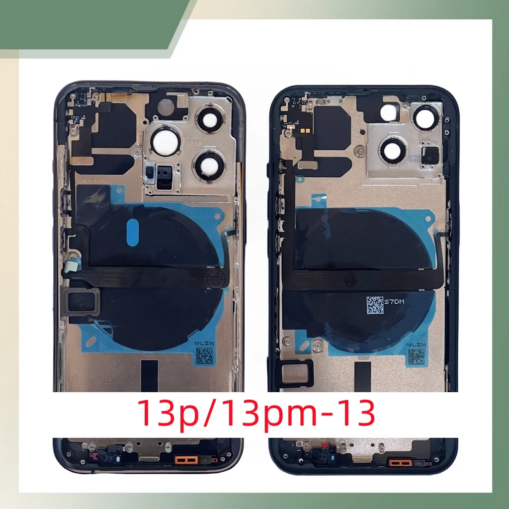 ฝาครอบแบตเตอรี่ด้านหลัง พร้อมสายแพ คุณภาพสูง สําหรับ Iphone 13promax 13 thumbnail 8