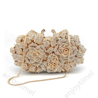 สุภาพสตรีพรรคถือกระเป๋าสดใสรูปแบบแข็งล้างอาหารค่ําโลหะพรรคเย…