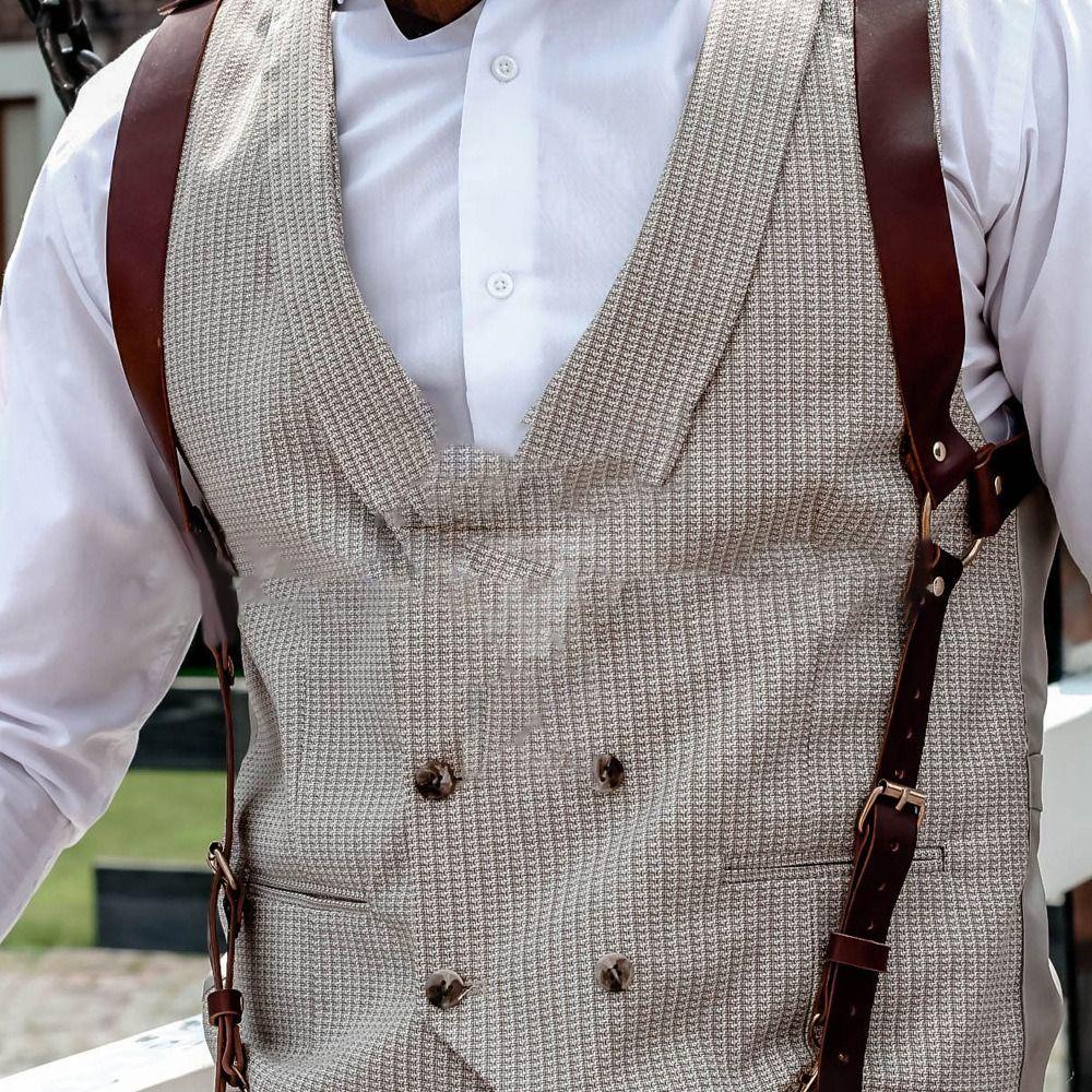 เอมิลี ผู้ชาย สายรัด เข็มขัด,หนัง ปู่ สายรัดไหล่วงเล็บยืดหยุ่น,แฟชั่นวินเทจอ่อนโยน นักกีฬา สายรัดปรับคลิปเข็มขัดผู้ใหญ่ผู้ให