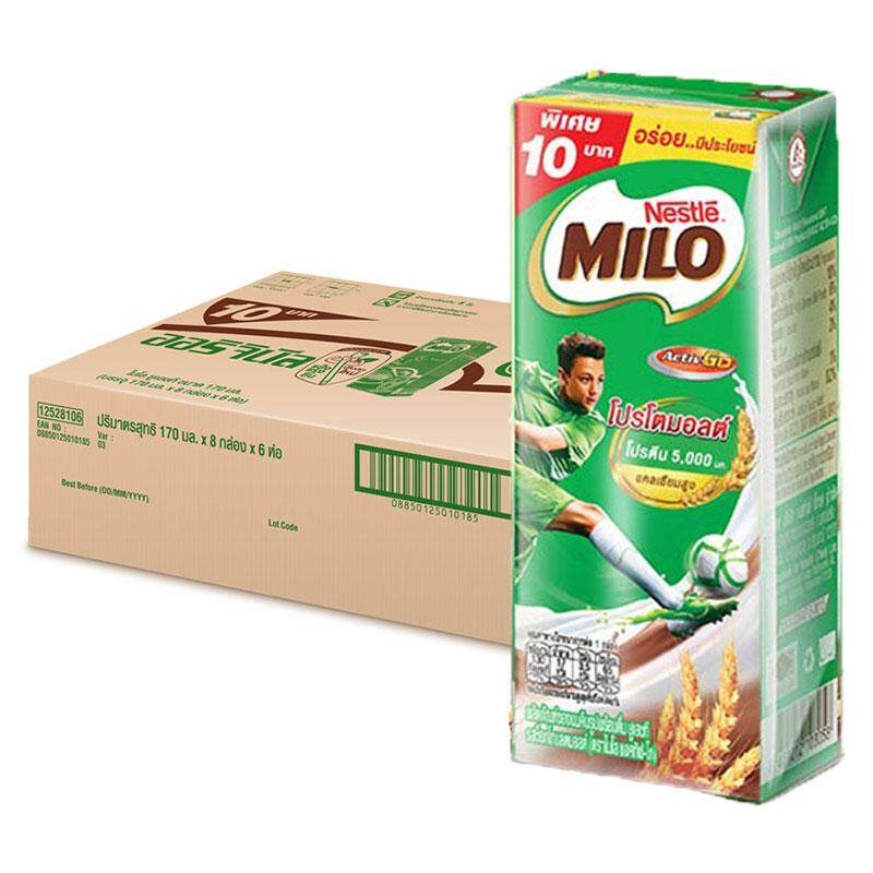 ไมโล นมยูเอชที รสช็อกโกแลตมอลต์ 180 มล. x 48	MILO UHT Milk Chocolate Malt 180 ml x 48