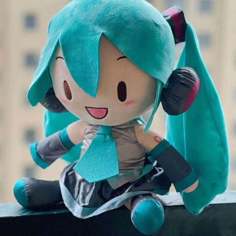 หมอนตุ๊กตานุ่ม รูปการ์ตูนอนิเมะ Hatsune Miku สองมิติ เหมาะกับของขวัญ ของเล่นสําหรับเด็ก