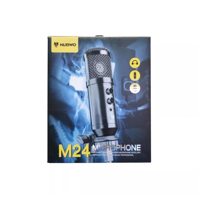 NUBWO M24 Microphone Condenser ไมโครโฟนคอนเดนเซอร์ เชื่อมต่อด้วย USB (รับประกันสินค้า 1 ปี)