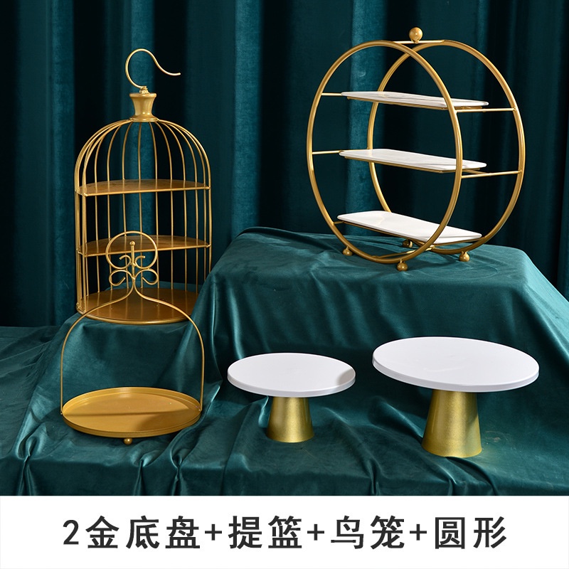 ถาดทองเหลือง สําหรับใส่ชา ขนมหวาน เค้ก เหมาะกับงานวันเกิด งานแต่งงาน - รูปที่ 7