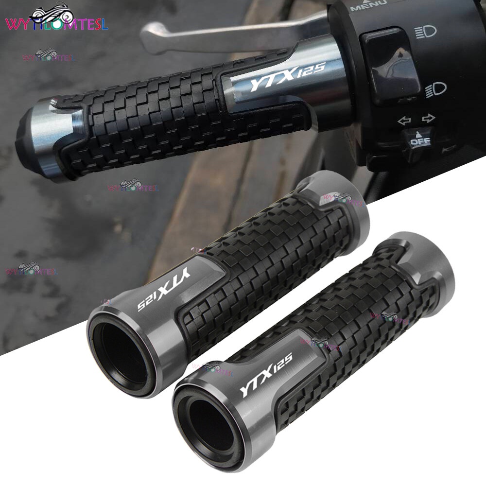 สําหรับ YAMAHA YTX125 ytx125 2015-2022 ที่จับมือรถจักรยานยนต์ CNC อลูมิเนียมยางเจล Handle Grip
