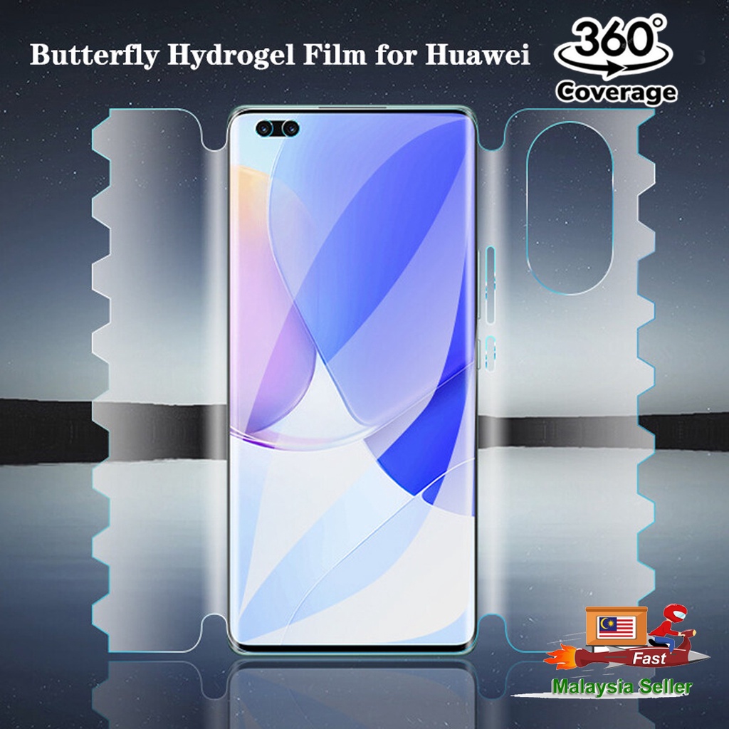 Huawei P50 Pro / Huawei P50/P40 Pro / Huawei P40/P30 Pro / P30 Butterfly 360 ฟิล์มกันรอยหน้าจอ Hydro