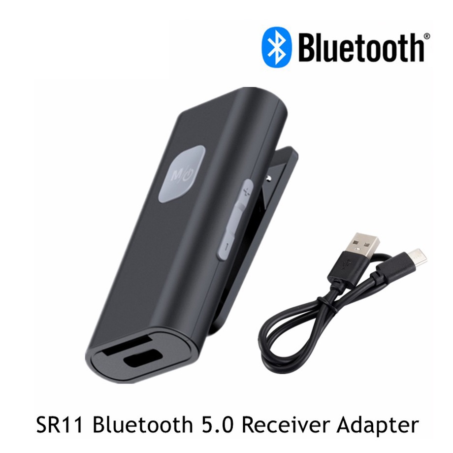 SR11 บลูทูธ BT 5.0 ตัวรับสัญญาณ 3.5 มม.AUX แจ็คอะแดปเตอร์เสียงสนับสนุน Reader TF Card สําหรับ PC หูฟังพร้อมไมโครโฟนบลูทูธ