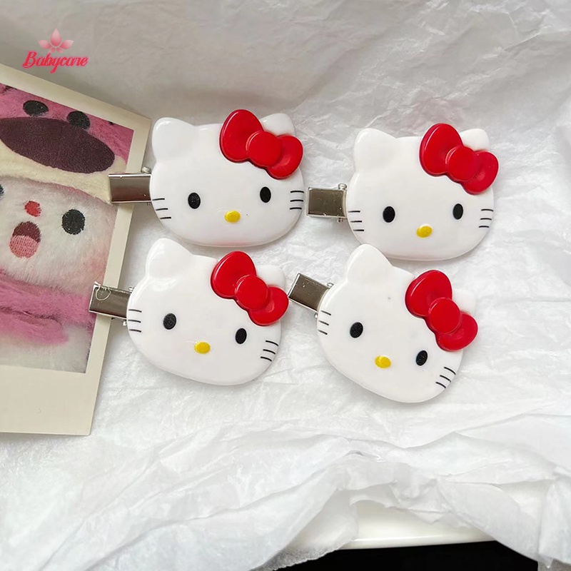 SANRIO Byce> กิ๊บติดผมหน้าม้า ลายการ์ตูน Hello Kitty น่ารัก สําหรับเด็กผู้หญิง