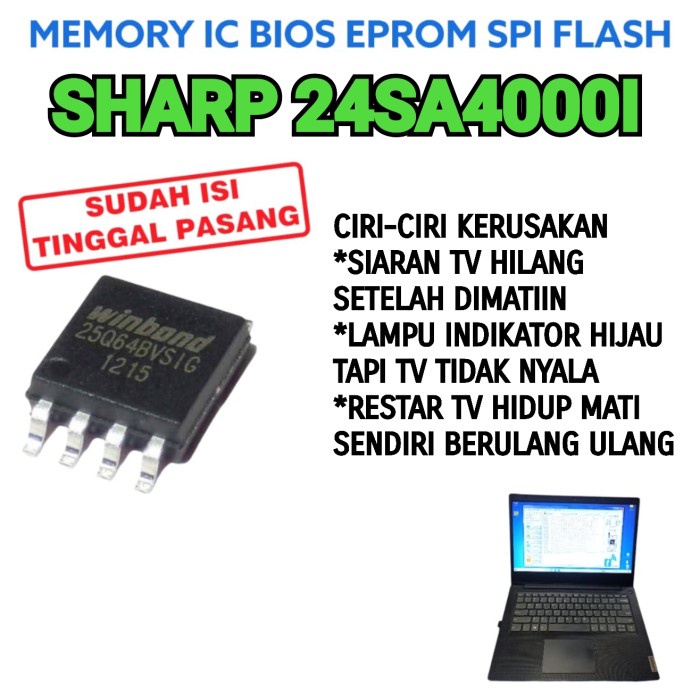 EPROM MEMORY SHARP LC-24SA4000I LC- 24SA40001 LC 24SA4000I 24SA40001 เครื่องมือชิ้นส่วน ELECTRO