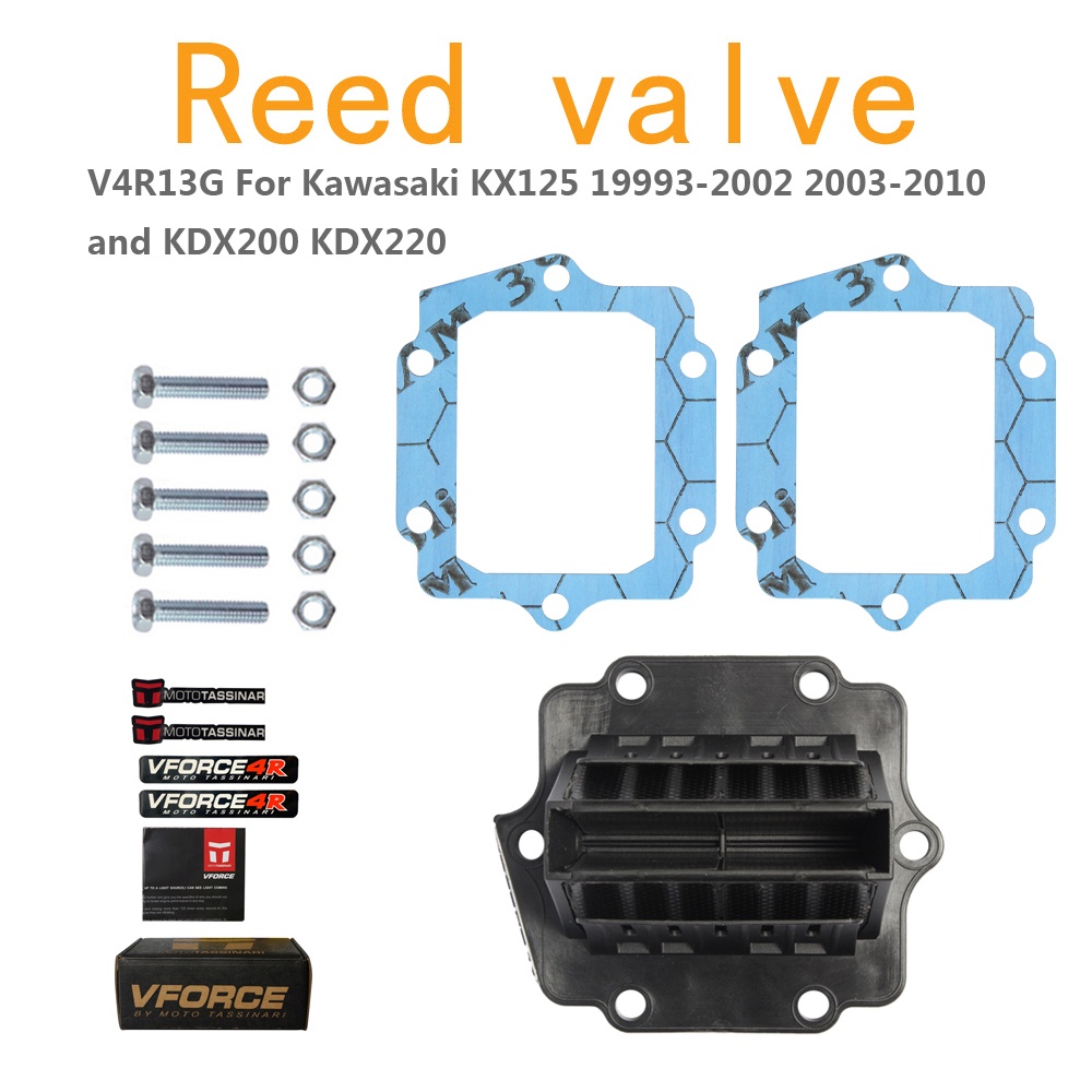 รีดวาล์ว V Force 4 V4R13G V-Force 4 สําหรับ KX125 19993-2002 2003-2010 และ KDX200 KDX220