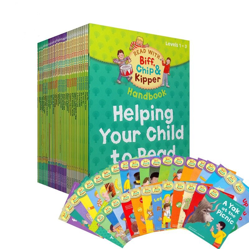 32 books 1-3 level Oxford reading tree Biff,Chip&Kipper Helping Child to read Phonics Picture book