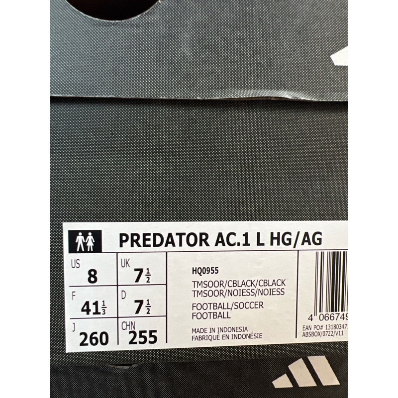 สตั้ด adidas Predator Accuracy.1 L HG/AG ข้อสั้น ตัวท๊อป มือ1 แฟชั่น