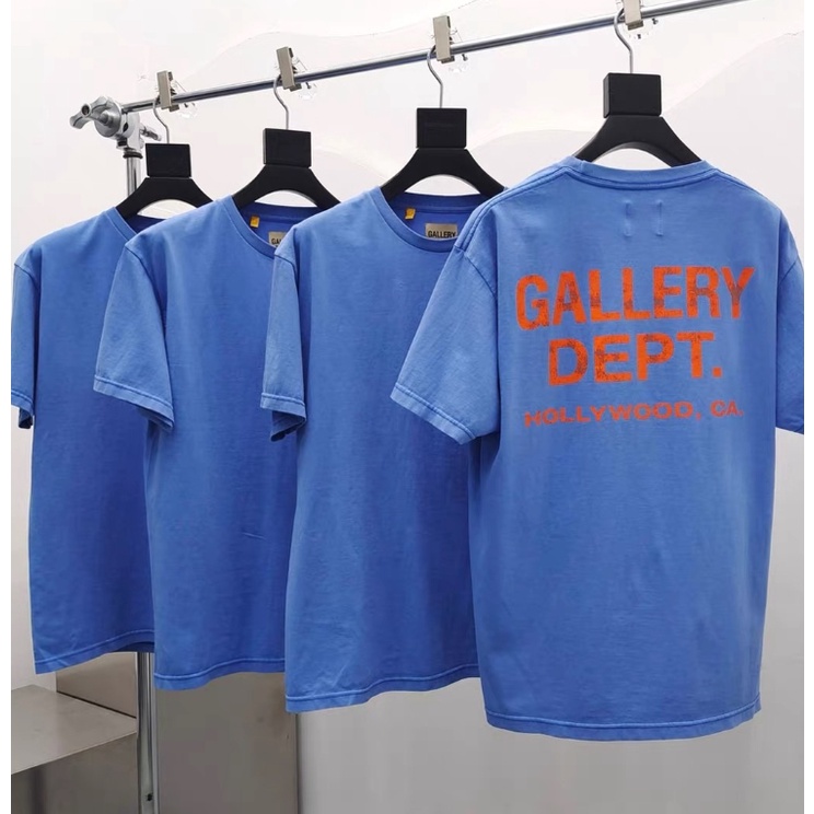 Gallery Dept เสื้อยืดคอกลม แขนสั้น พิมพ์ลายโลโก้สโลแกน ตัวอักษร สไตล์คลาสสิก