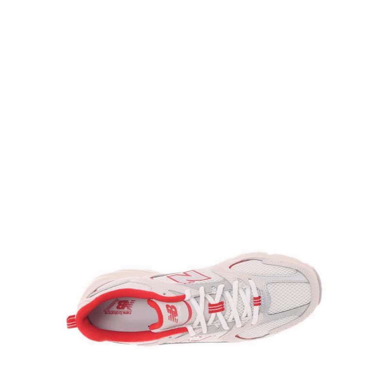 ผ้าใบ New Balance 530 Unisex - สีขาว/แดง รองเท้า light