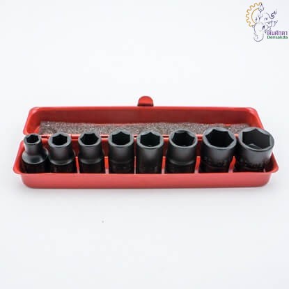 [ราคาถูก]🎆 (F131-3084)  3084 ชุดลูกบ๊อกซ์เครื่องมือลม 3/8" 8PCS