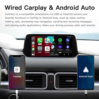 🇹🇭ส่งจากศูนย์ไทยครับ🇹🇭 อัพเกรดใหม่ Mazda CarPlay Android Auto USB Hub Adapter สำหรับ Mazda 2 3 6 CX3 CX5 CX8 CX9 MX5 miata TK78669U0C Mazda ชุดติดตั้งเพิ่ม