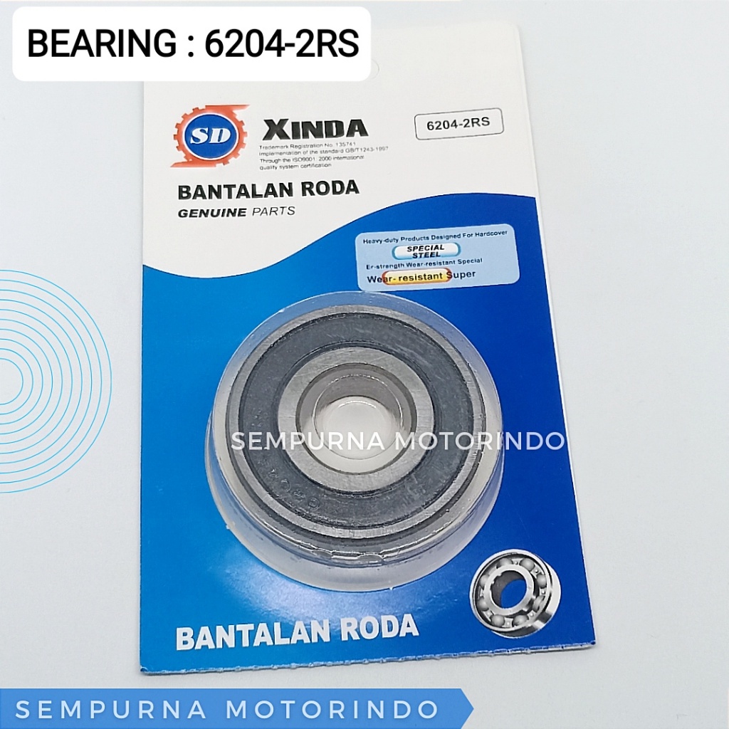 BEARING LAHER 6204 2RS - XINDA