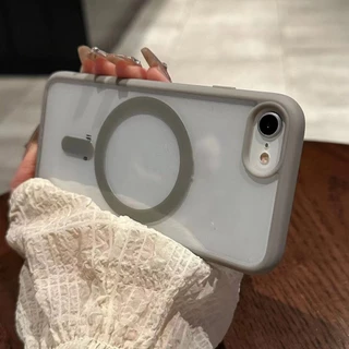 เคสโทรศัพท์มือถือแบบนิ่ม ใส กันกระแทก พร้อมคอยล์แม่เหล็กในตัว สําหรับ iPhone 7Plus 8Plus 7 8 X XS max 11 Pro max SE2020