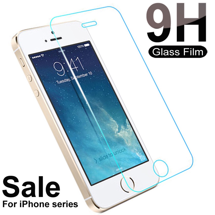 9H กระจกนิรภัยสําหรับ iPhone 5 5S 5C SE 2016 ป้องกันหน้าจอโทรศัพท์ฟิล์มกระจกป้องกัน