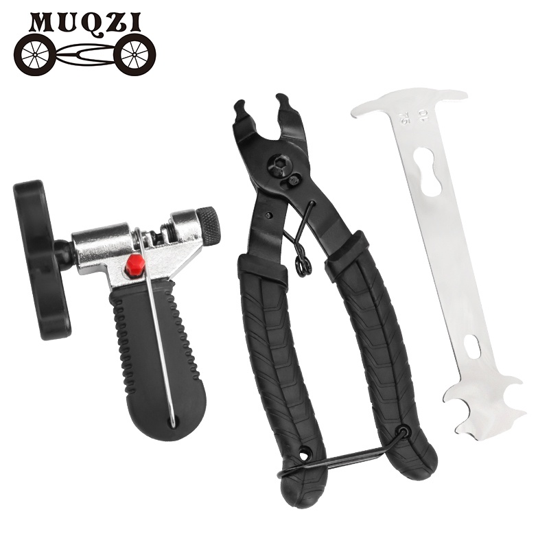 Muqzi คีมเชื่อมต่อโซ่จักรยาน ตัวแยกเบรกเกอร์โซ่ ตัวถอดโซ่จักรยาน ตัวบ่งชี้การสึกหรอของโซ่จักรยาน