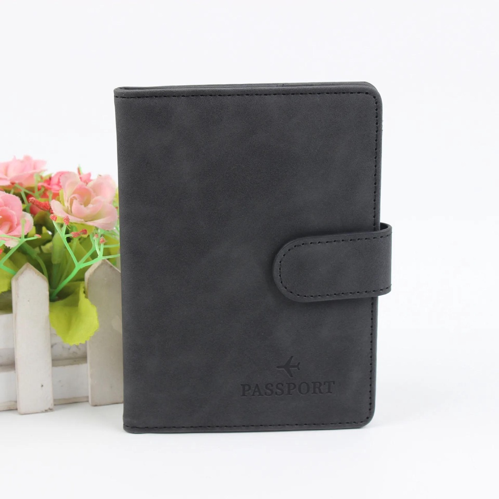 ปกหนังสือเดินทาง หนัง PU ผู้ชาย ผู้หญิง เดินทาง ที่ใส่หนังสือเดินทาง พร้อมที่ใส่บัตรเครดิต เคสกระเป๋าสตางค์ เคสป้องกัน