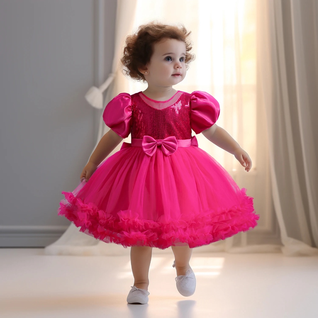 Wfrv ทารกแรกเกิด เด็กผู้หญิง 1 ปี ชุดวันเกิด เด็กผู้หญิง Tulle ชุดเจ้าหญิง Christening ชุดเดรส สําหรับทารก