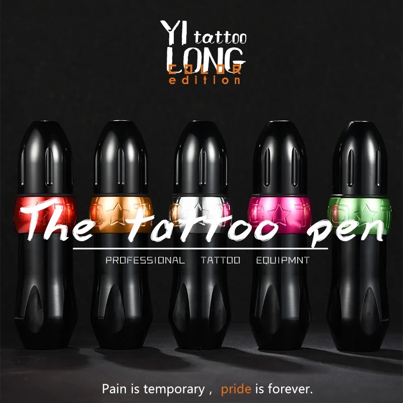 Yilong ปากกาสักมืออาชีพ แบบไร้สาย คุณภาพสูง