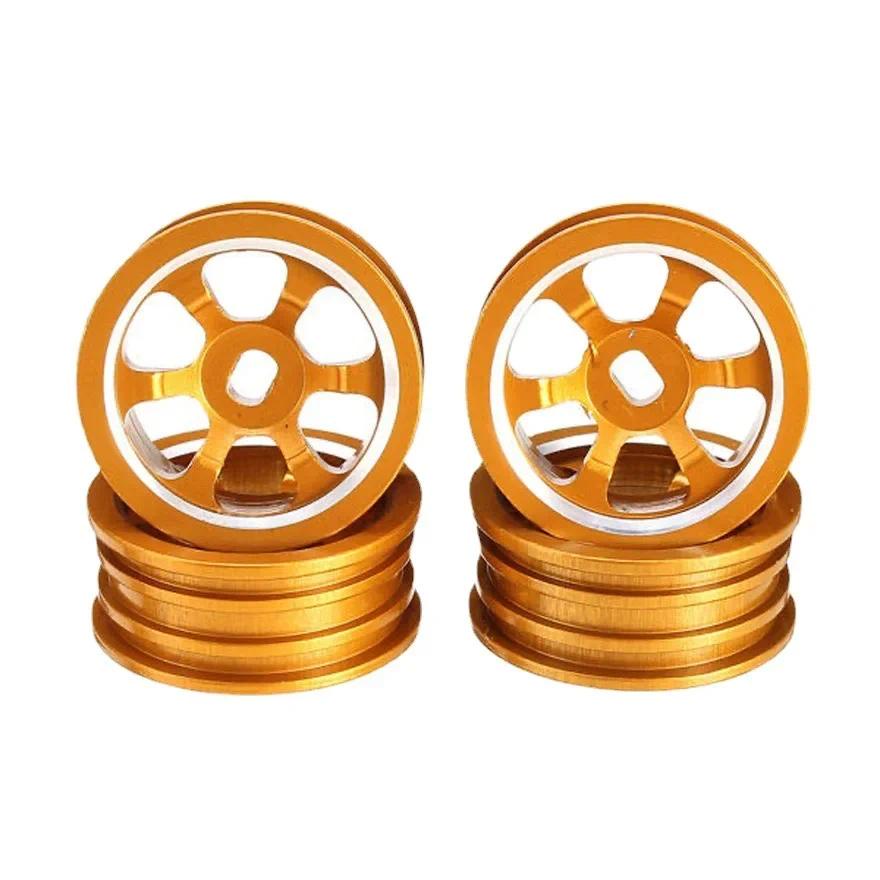 ยางล้อพลาสติก 1:28 พร้อมขอบล้อ สําหรับรถบรรทุก WLtoys K969 K989 4 ชิ้น