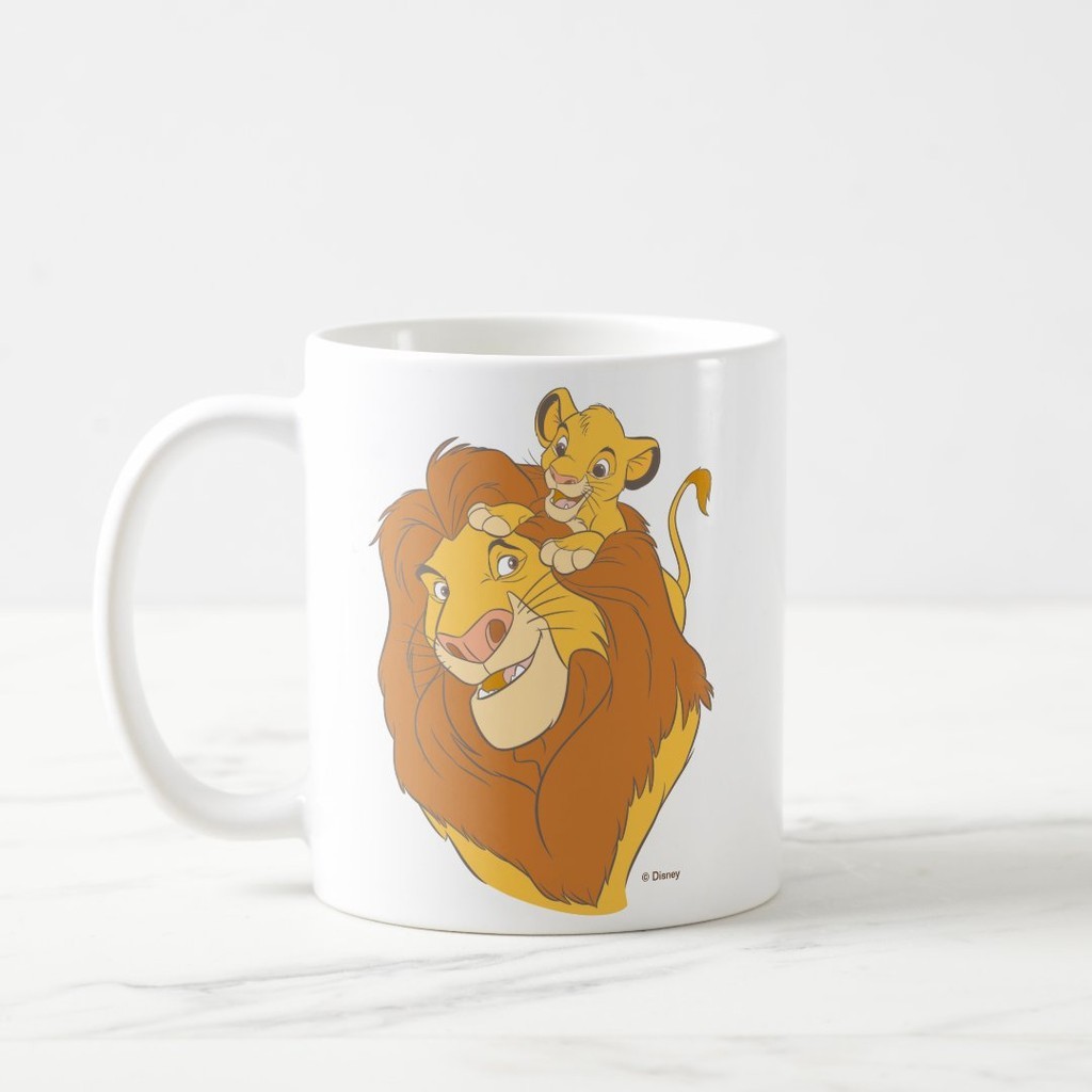 แก้วที่กําหนดเอง Lion King Climbing Hug แก้วกาแฟ Disney Lion King Mug เซรามิค Jinemo 169 2701