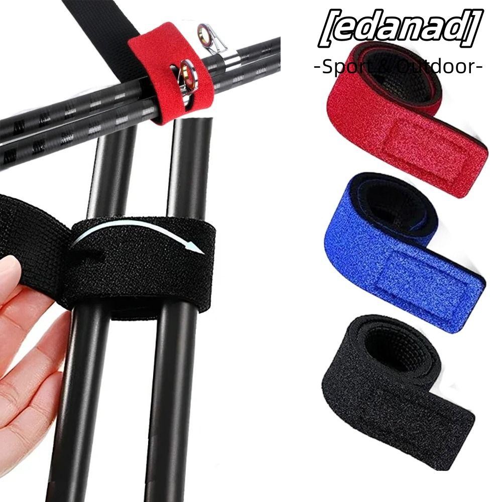 Edanad เบ็ดตกปลา Tie Holders สายรัด, Suspenders Wrap Fishing Tackle Fastener Hook เข็มขัด, สายรัดเบ็ดตกปลา Magic สายรัดเครื่องมือกลางแจ้ง Elastic Wrap Band