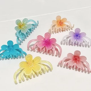 GKG-กิ๊บหนีบผมลายดอกไม้ สีสันสดใส พร้อมส่งจากไทย