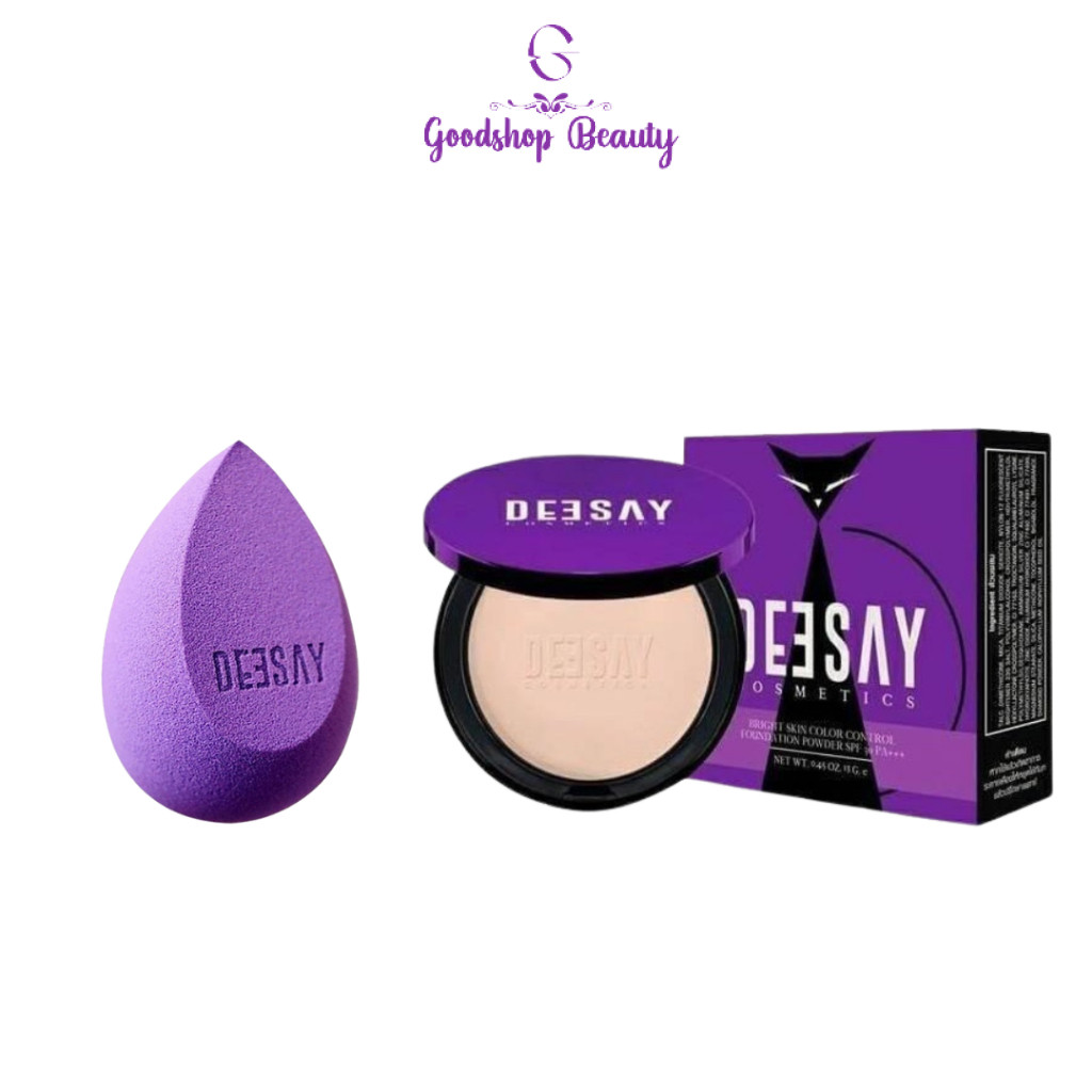 แป้ง แก้มบ๋ม รองพื้น แก้มบุ๋ม สป๊อง deesay Nian Smooth&Math foundation powder spf15 pa+++