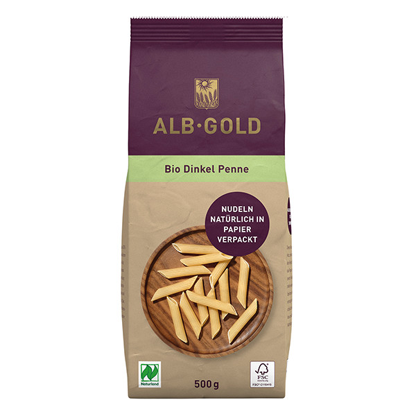 ALB-GOLD Organic Spelt Penne Pasta |  เพนเน่สเปลท์ออร์แกนิก
