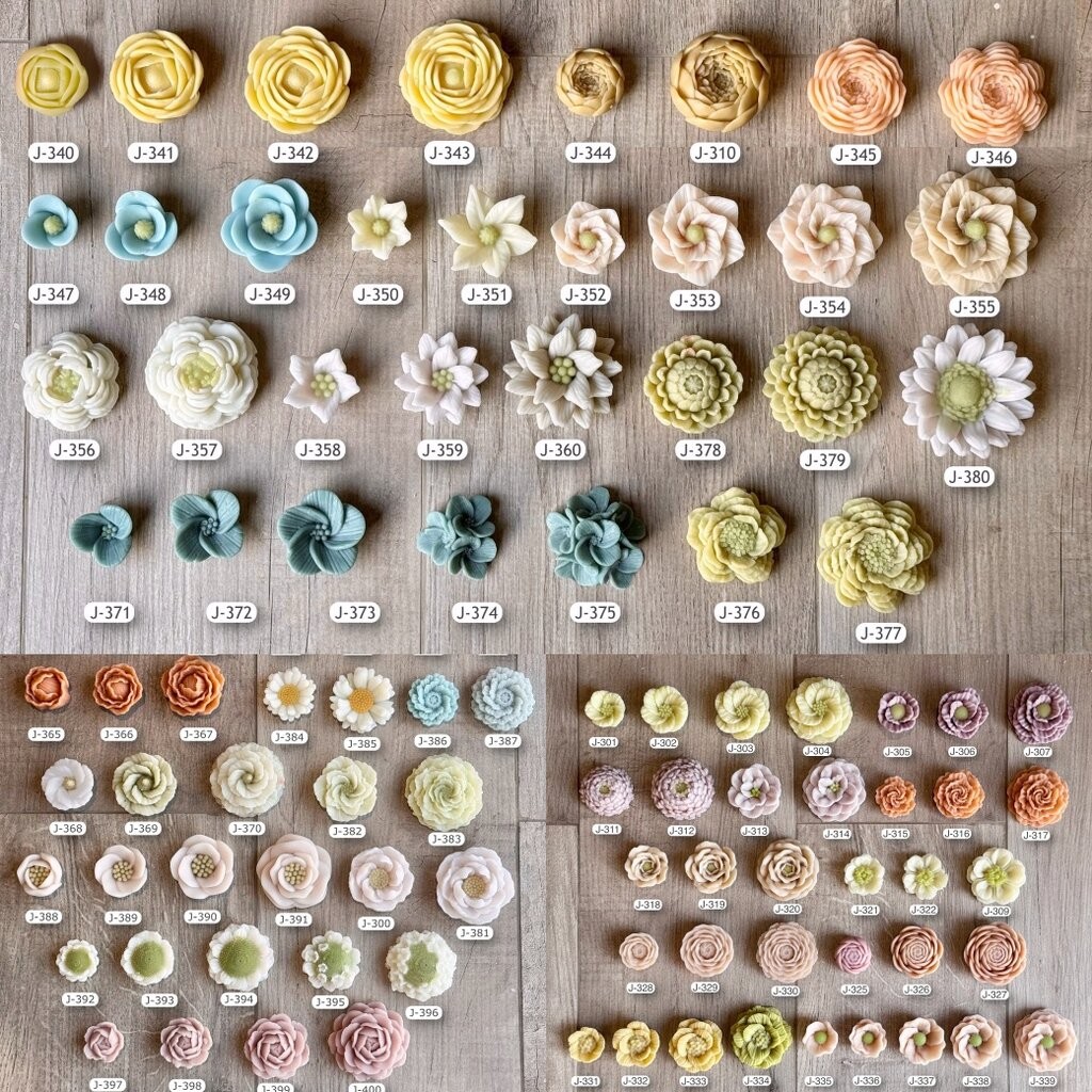รวมแม่พิมพ์ดอกไม้ แบบเยอะ ทำขนม ทำวุ้น ทำสบู่ได้ สวยทุกแบบ