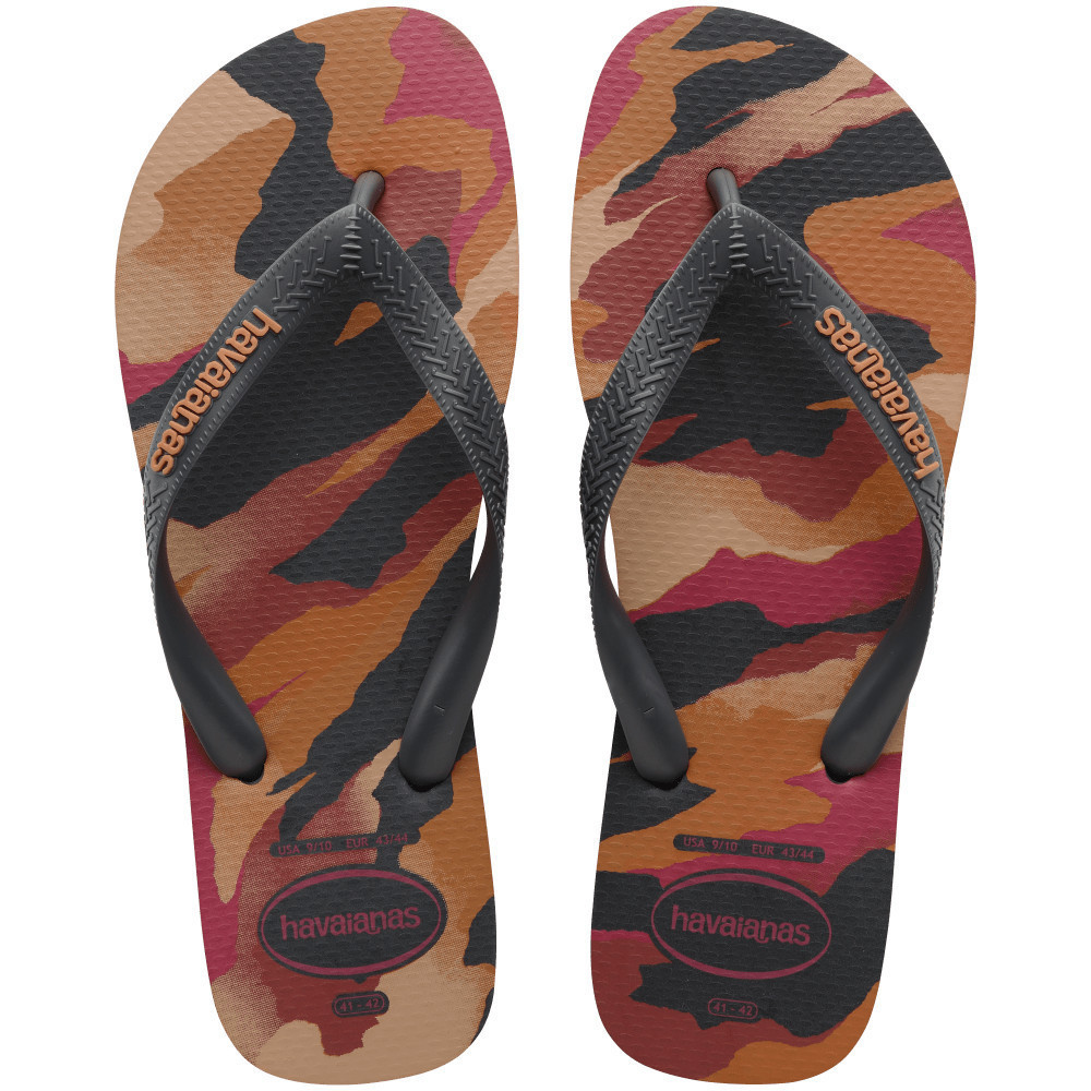 HAVAIANAS รองเท้าแตะผู้ชาย Top Camu Flip Flops GREY 41413987538M_H3GYXX