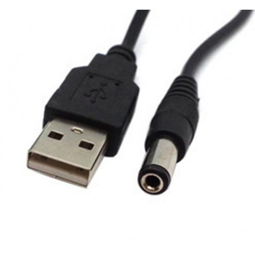 USB 2.0 Male A To DC 5.5mm x 2.1mm Plug DC Power Supply Cable