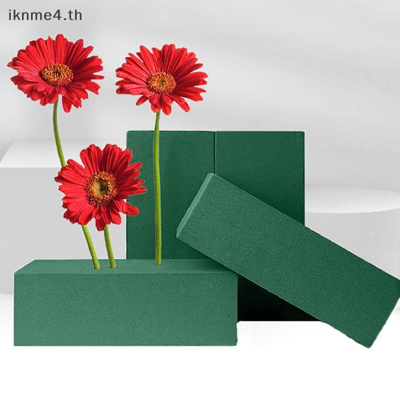 [ikn] โฟมดอกไม้แห้งสําหรับดอกไม้ประดิษฐ์อิฐโฟมดอกไม้เปียกสีเทา Florist สําหรับการจัด [TH]