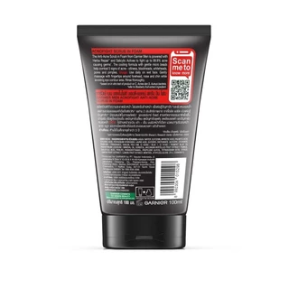 Garnier การ์นิเย่ เมน แอคโนไฟท์ แอนติ-แอคเน่ สครับ อิน โฟม 100 มล.