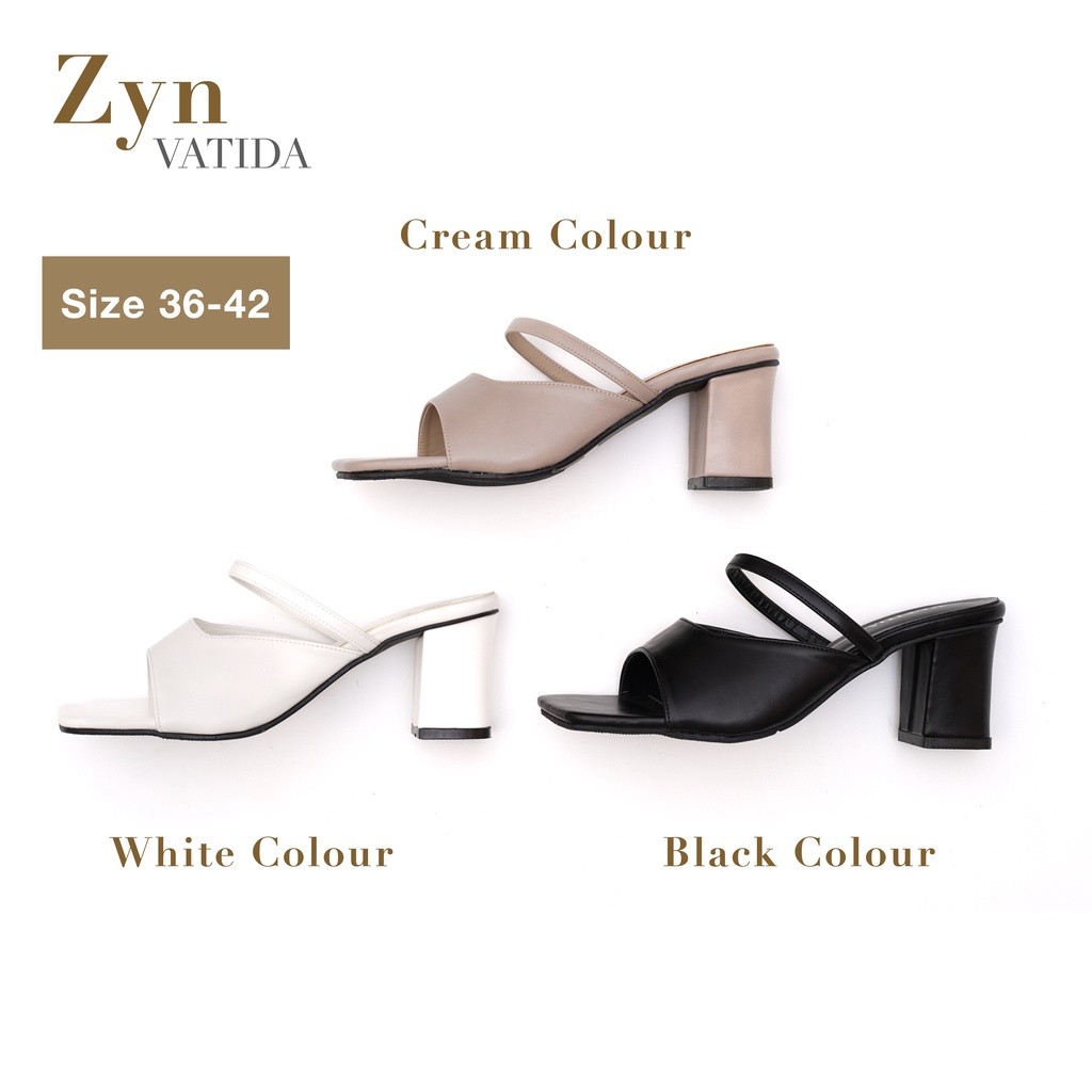 ( 🇹🇭 In stock 🔥) รองเท้าส้นสูง สไตล์เกาหลี สไตล์มินิมอล รุ่น Zyn(VTD-049)