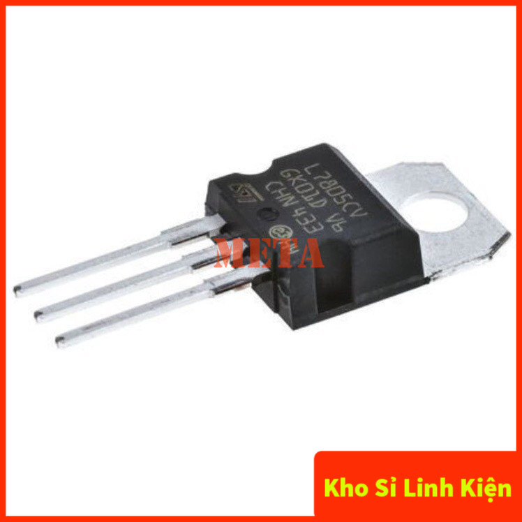 เครื่องปรับแรงดันไฟฟ้า IC 5V 7805 L7805 L7805CV LM7805 7805CV 1.5A TO-220 Pins