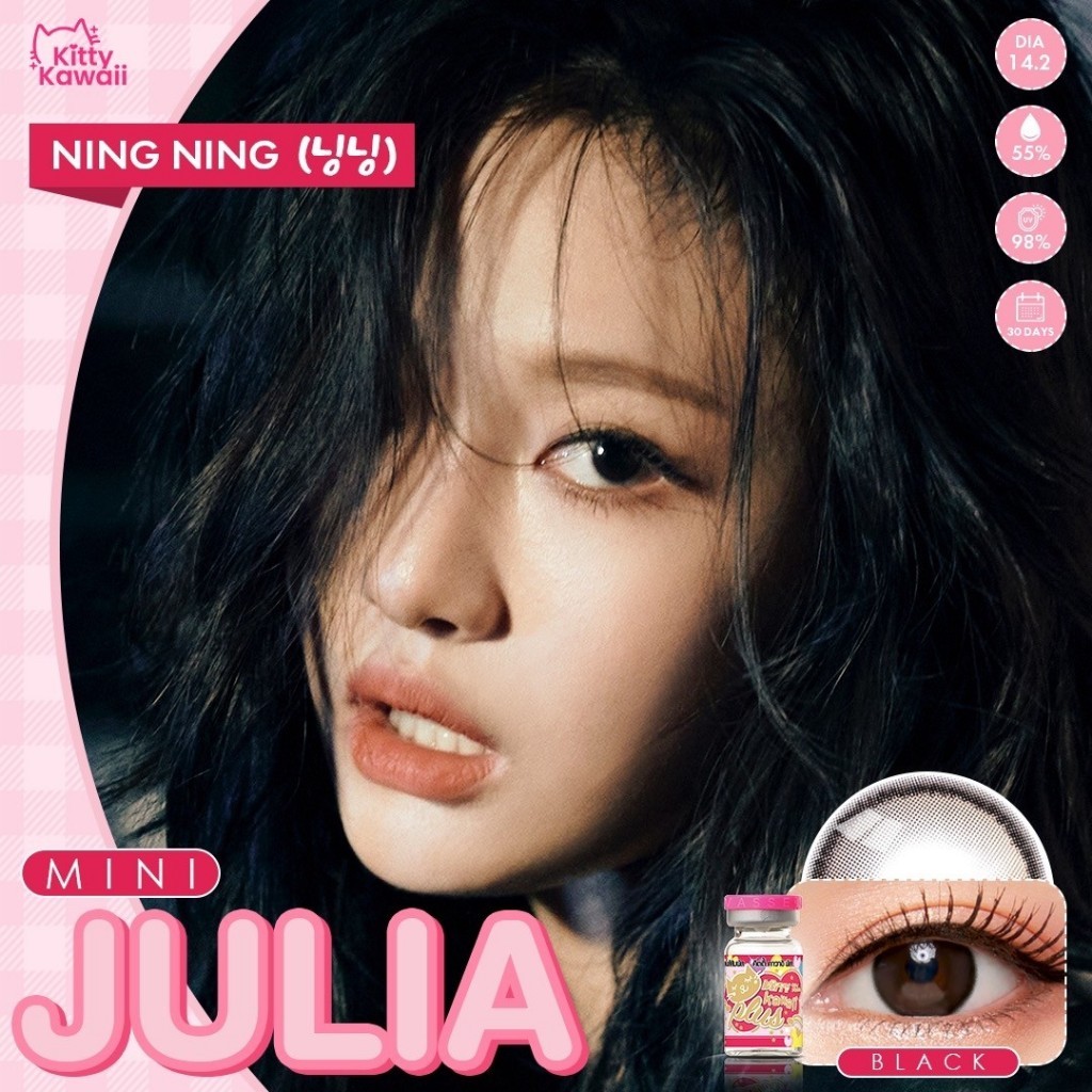 คอนแทคเลนส์ ขนาดมินิ Mini Julia (kittykawaii) สี : Black รูปที่ 3