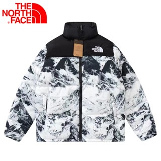 TheNorthFace เสื้อแจ็กเก็ต เสื้อโค้ท พิมพ์ลายโลโก้ ให้ความอบอุ่น แฟชั่นยอดนิยม สําหรับผู้ชาย