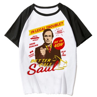 เสื้อยืด พิมพ์ลาย Better Call Saul สไตล์ญี่ปุ่น ฮาราจูกุ สตรีท เหมาะกับฤดูร้อน สําหรับผู้หญิง