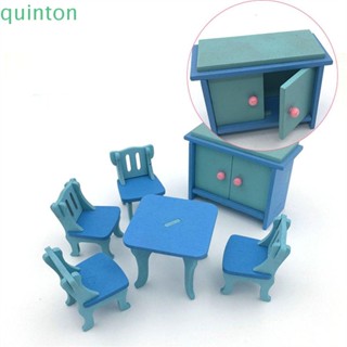 Quinton เฟอร์นิเจอร์ไม้ 1:12 สําหรับตกแต่งบ้านตุ๊กตา