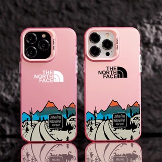 เคสโทรศัพท์มือถือแบบแข็ง ผิวด้าน กันกระแทก ลาย The North Face สไตล์ยุโรป อเมริกัน หรูหรา สําหรับ iPhone 14 15 Pro Max 14Plus 15Plus