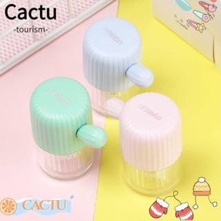 Cactu เครื่องซักผ้าคอนแทคเลนส์ ลายการ์ตูนกระบองเพชร เรียบง่าย และรวดเร็ว